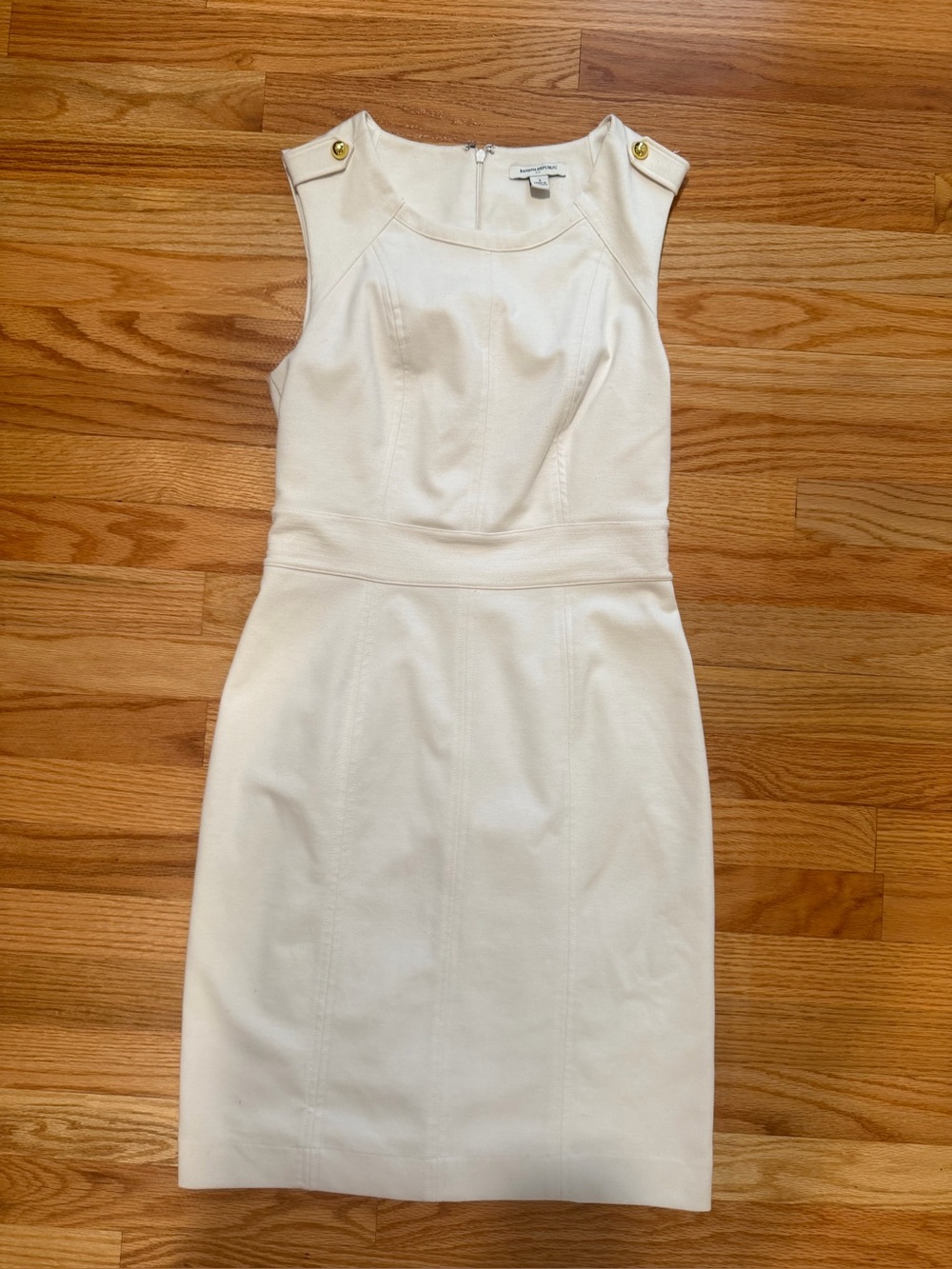 Banana Republic Ivory Sheath Dress Sz 2